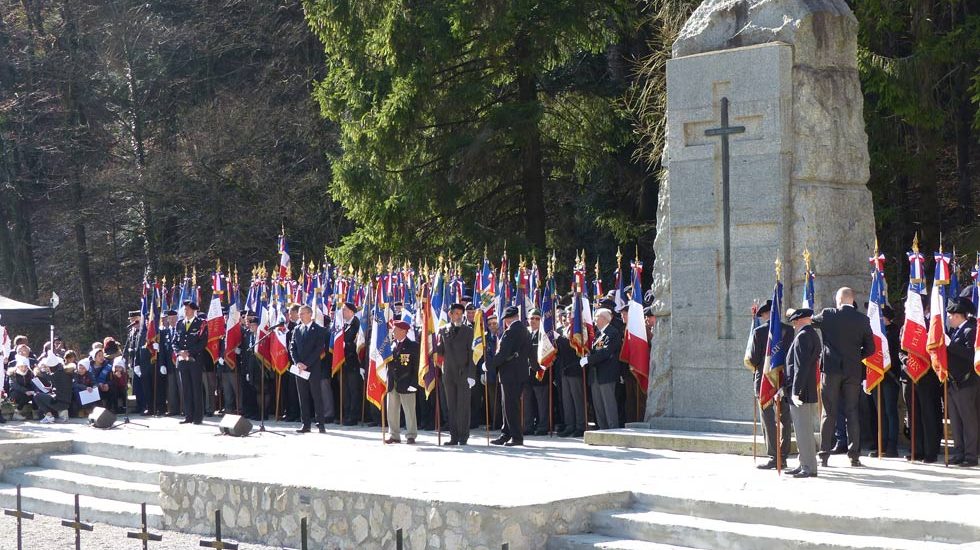 alt = protection civile au 80ème anniversaire des combats de Glières