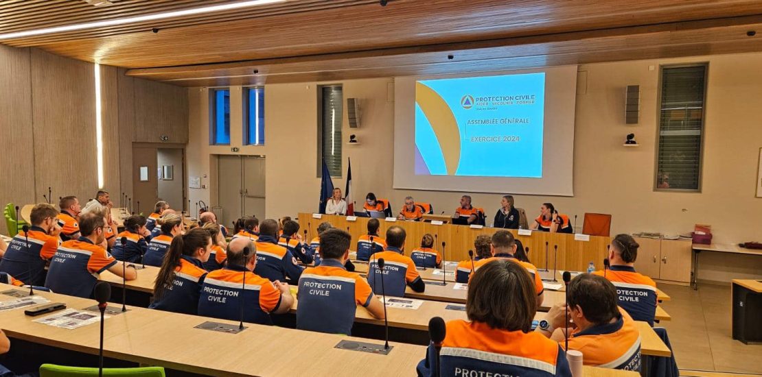 alt : protection civile lors de l'assemblée générale annuelle